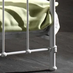 Metallbett Maccles in Weiß