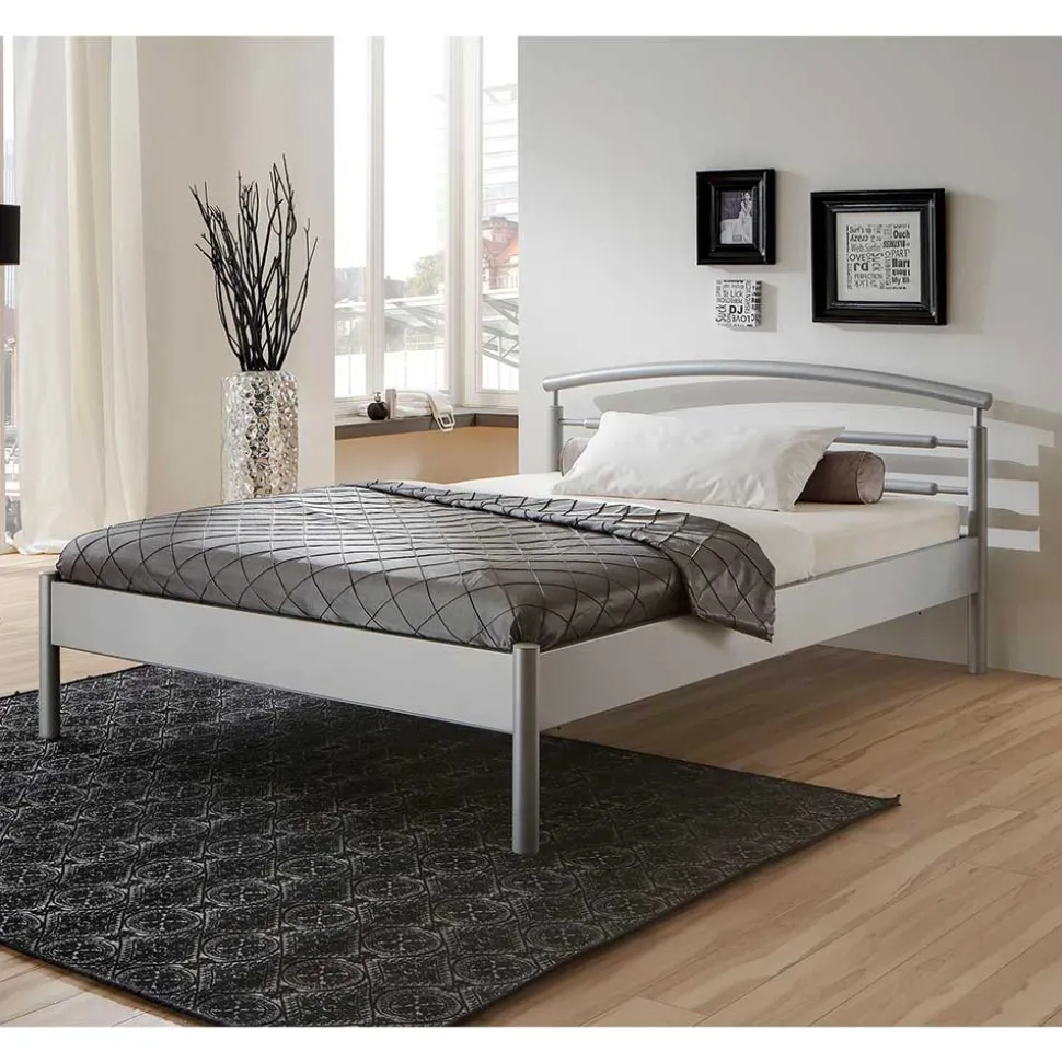 Metallbett Matilda in Grau