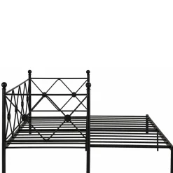 Metallbett zum Ausziehen im Vintage Look - Vrony