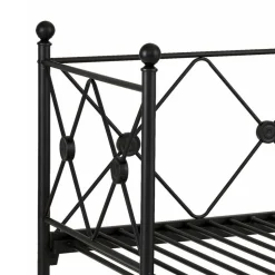 Metallbett zum Ausziehen im Vintage Look - Vrony