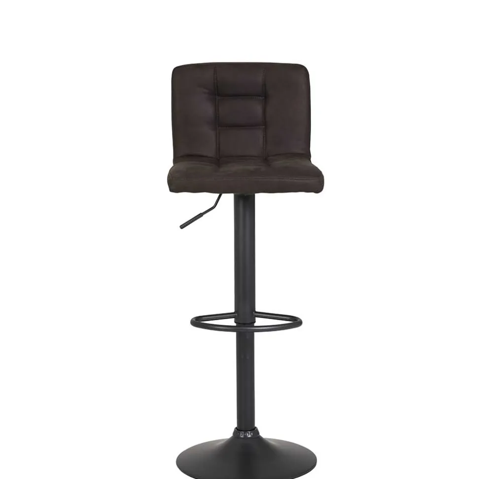 Microfaser Barstuhl in Schlammfarben - Cervasius (2er Set)