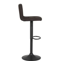 Microfaser Barstuhl in Schlammfarben - Cervasius (2er Set)