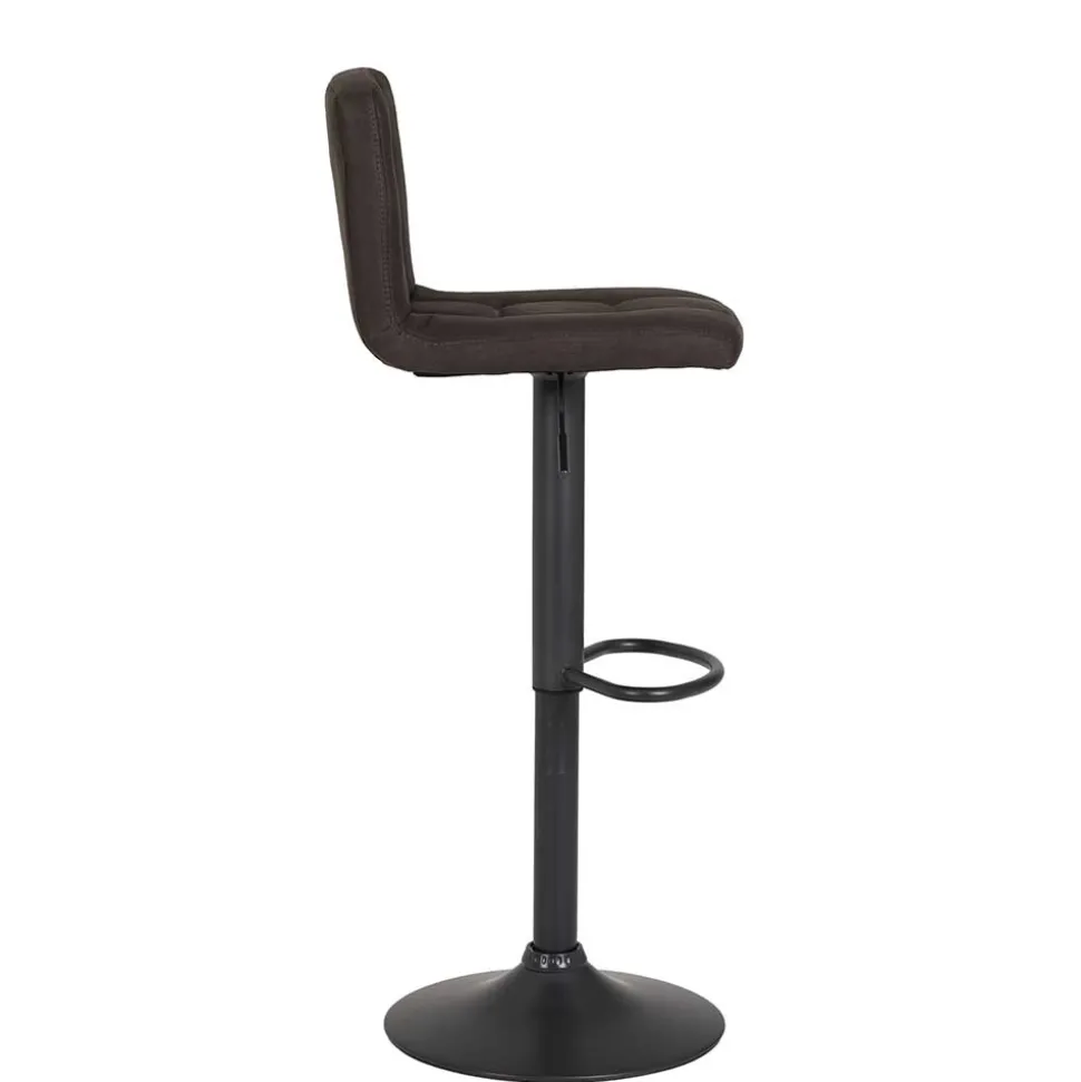 Microfaser Barstuhl in Schlammfarben - Cervasius (2er Set)