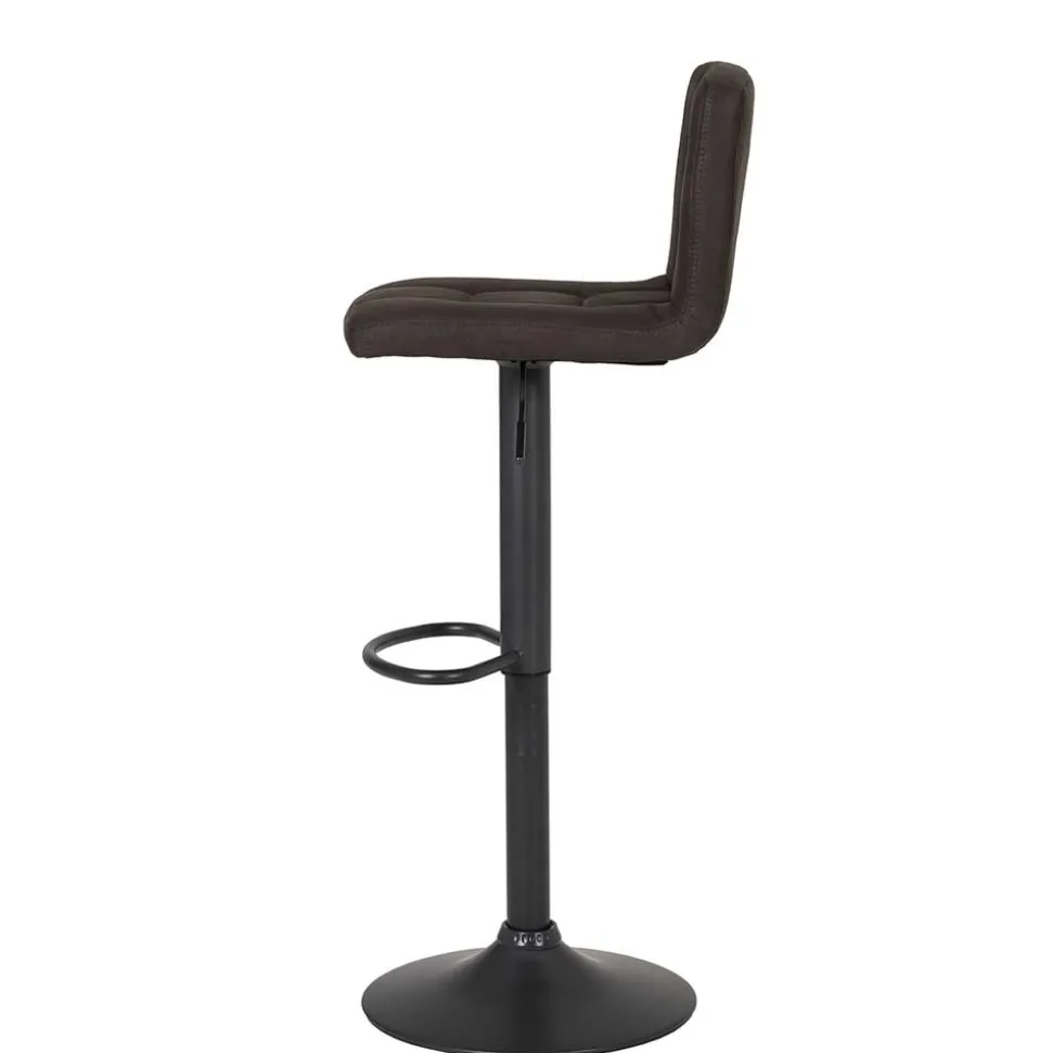 Microfaser Barstuhl in Schlammfarben - Cervasius (2er Set)