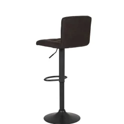 Microfaser Barstuhl in Schlammfarben - Cervasius (2er Set)