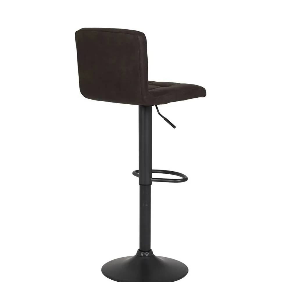 Microfaser Barstuhl in Schlammfarben - Cervasius (2er Set)