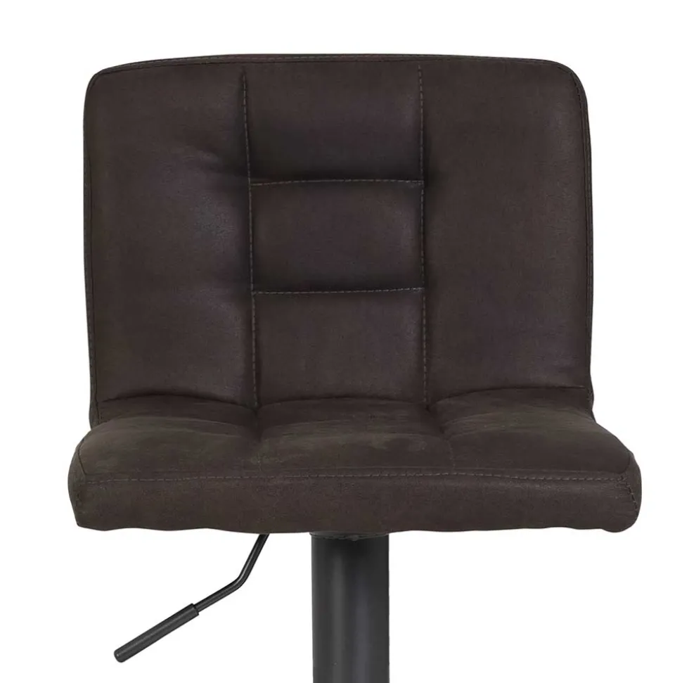 Microfaser Barstuhl in Schlammfarben - Cervasius (2er Set)