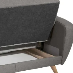 Microfaser Bettcouch mit drei Sitzplätzen - Durencas