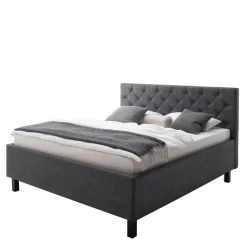Microfaser Doppelbett mit Bettkasten - Canossa