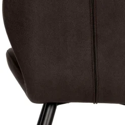 Microfaser Küchenstuhl in Anthrazit - Crocodile (2er Set)