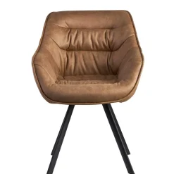 Microfaser Polsterstuhl in Beige - Pacifigo