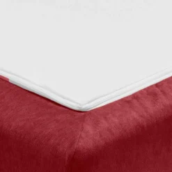 Microvelours Bettcouch in Dunkelrot - Java