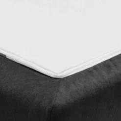 Microvelours Klappsofa in Schwarz - Ocna