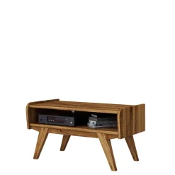Midcentury Wildeiche TV Bank mit Fach - Hardus