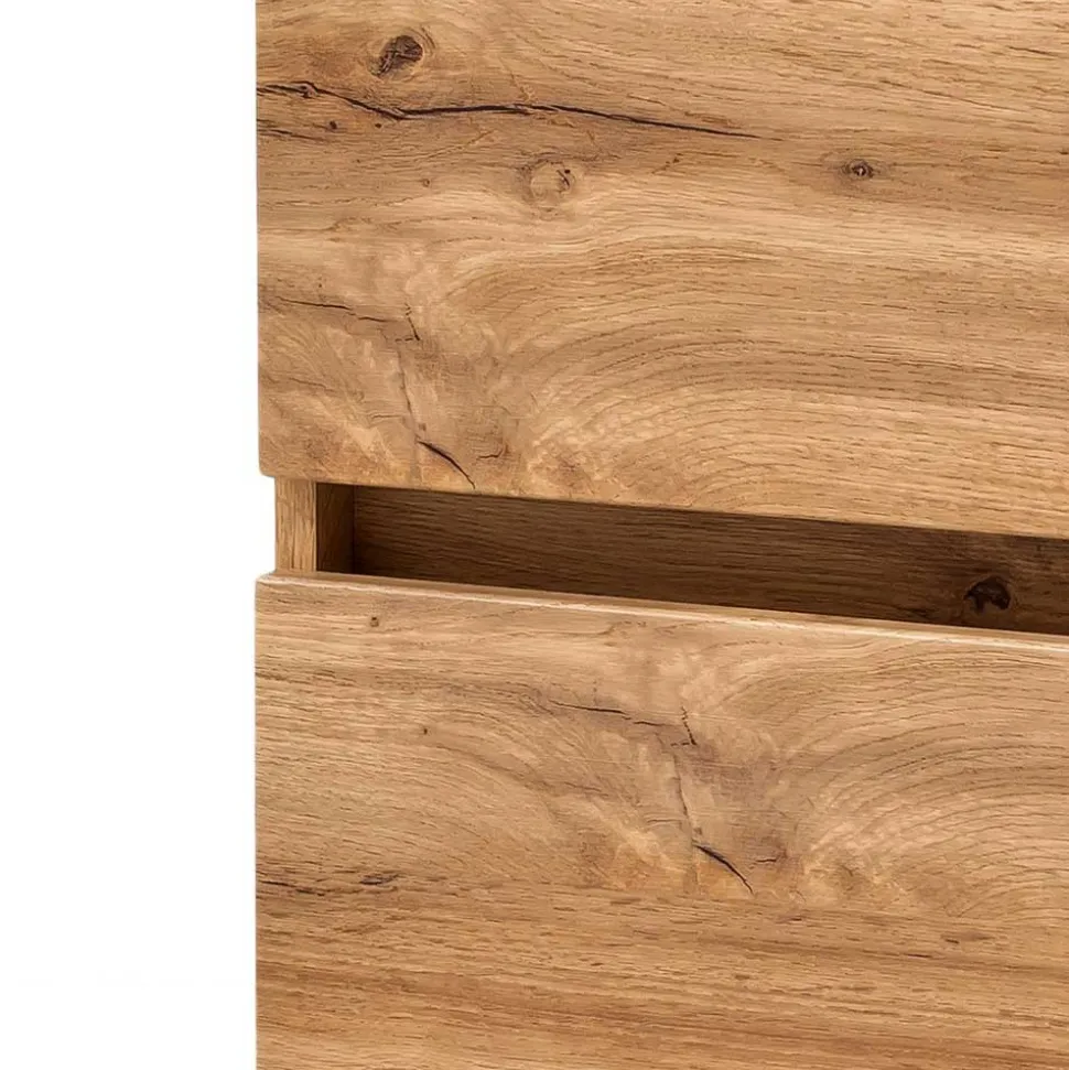 Midi Badschrank in Holzoptik Wildeiche - Drumias