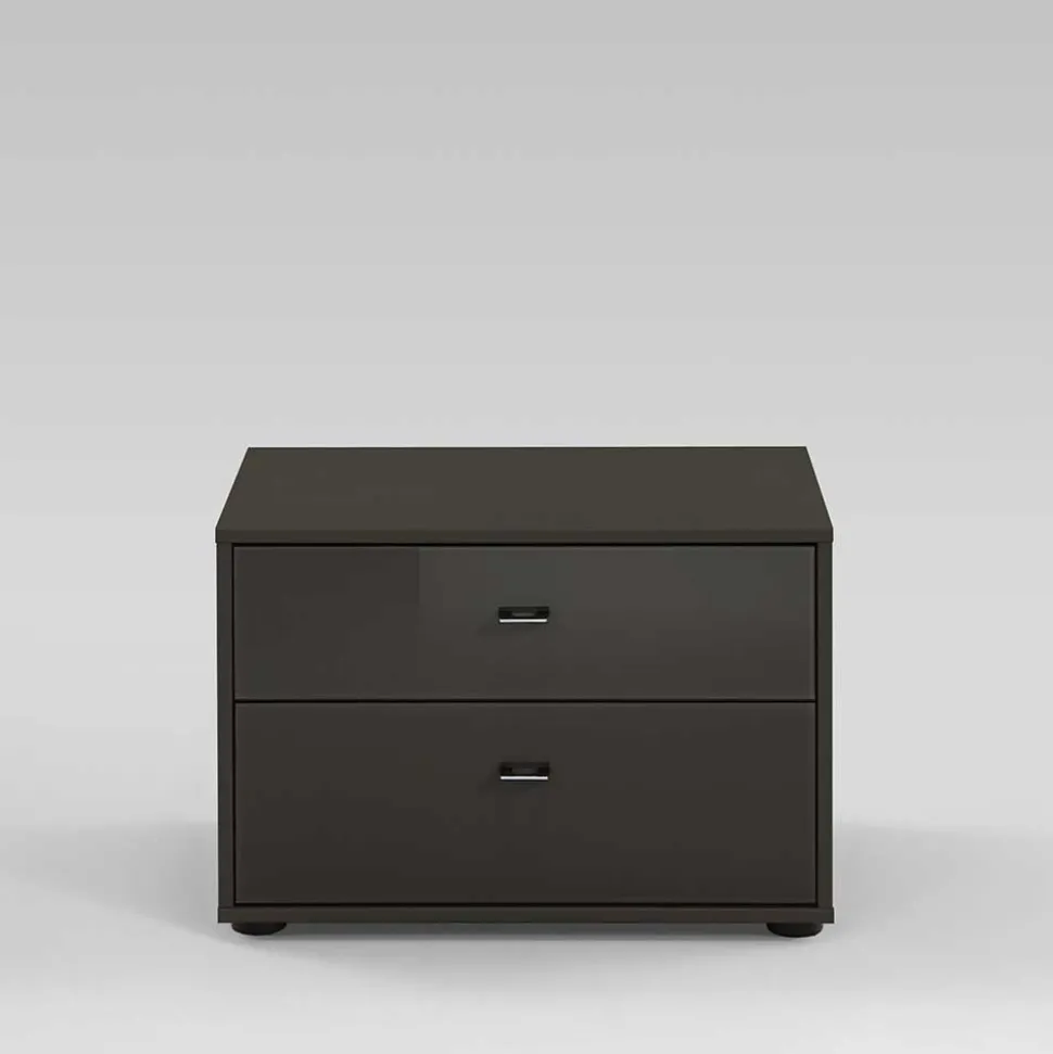 Mini Kommode Cornea in Grau Braun