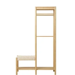 Minimalistische Garderobe aus Bambus - Saridio