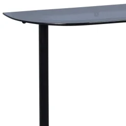 Minimalistische Garderobe in Schwarz mit Glasablage - Jenver