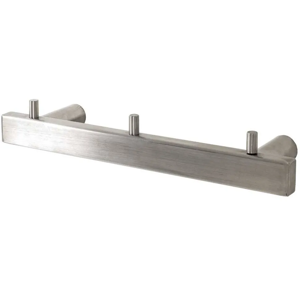 Minimalistische Wandgarderobe aus Edelstahl - Adobo