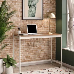 Minimalistischer Schreibtisch in Walnuss Optik - Zyreano