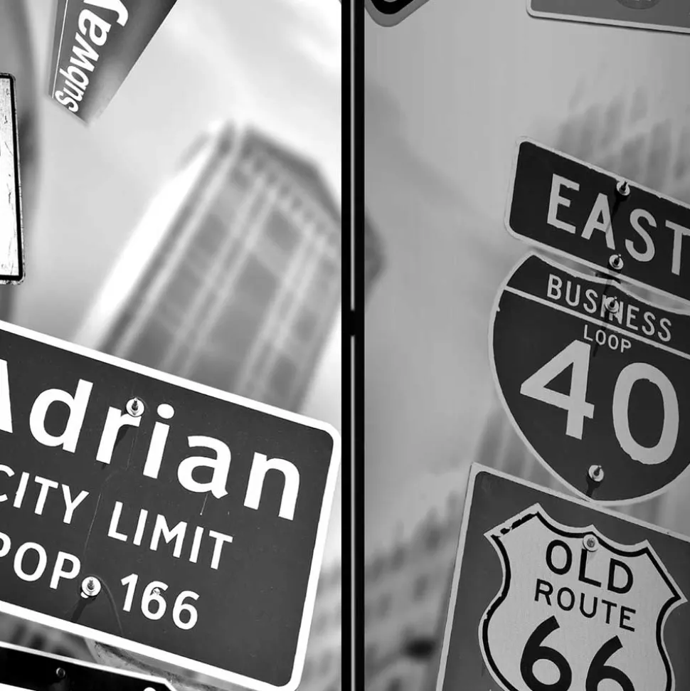 Mobile Trennwand mit New York Schilder Motiv - Aurach