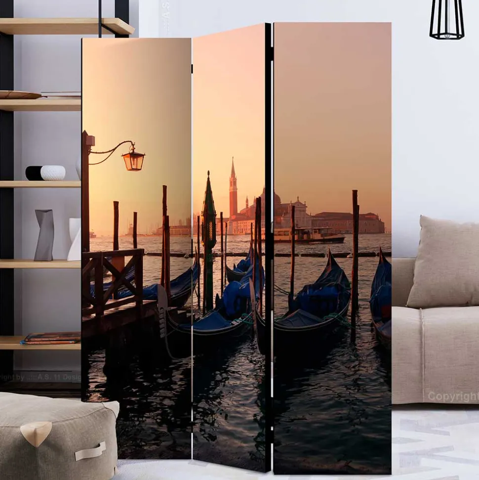Mobiler Paravent mit Foto von Venedig - Catinalo