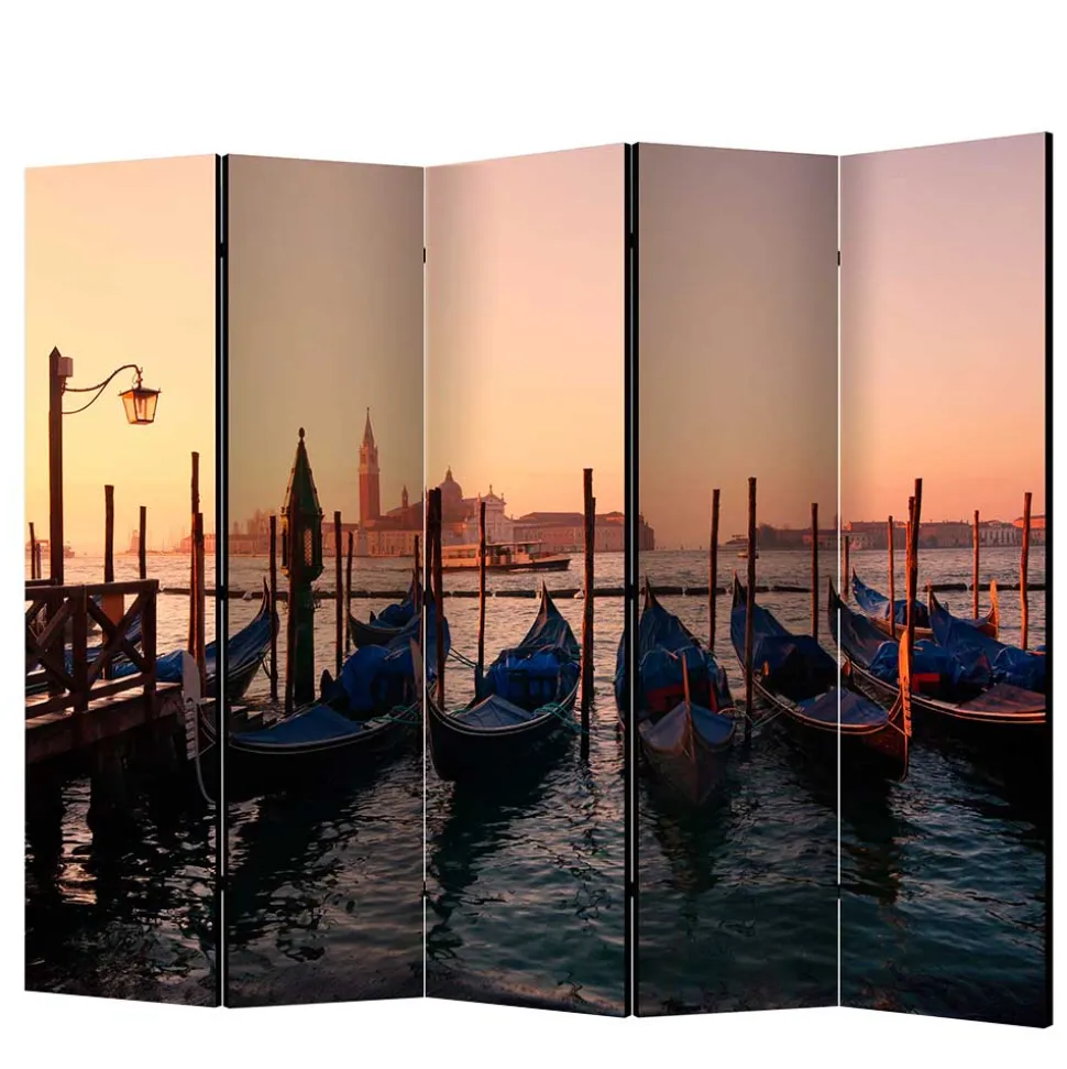 Mobiler Paravent mit Foto von Venedig - Catinalo