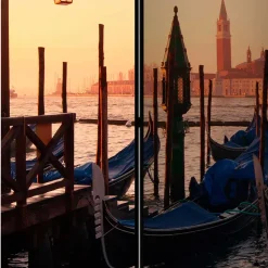 Mobiler Paravent mit Foto von Venedig - Catinalo