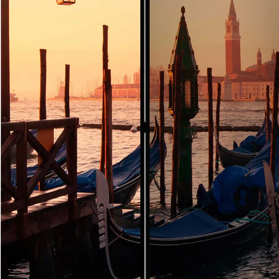 Mobiler Paravent mit Foto von Venedig - Catinalo