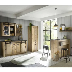 Mobiliar für Küche inklusive Tresen - Garisa (sechsteilig)