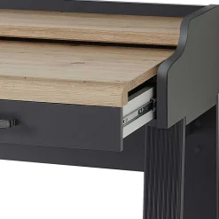 Modern Country Computertisch in Grau & Eiche - Joe