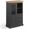 Modern Country Highboard in Grau & Kiefer - Eromsia