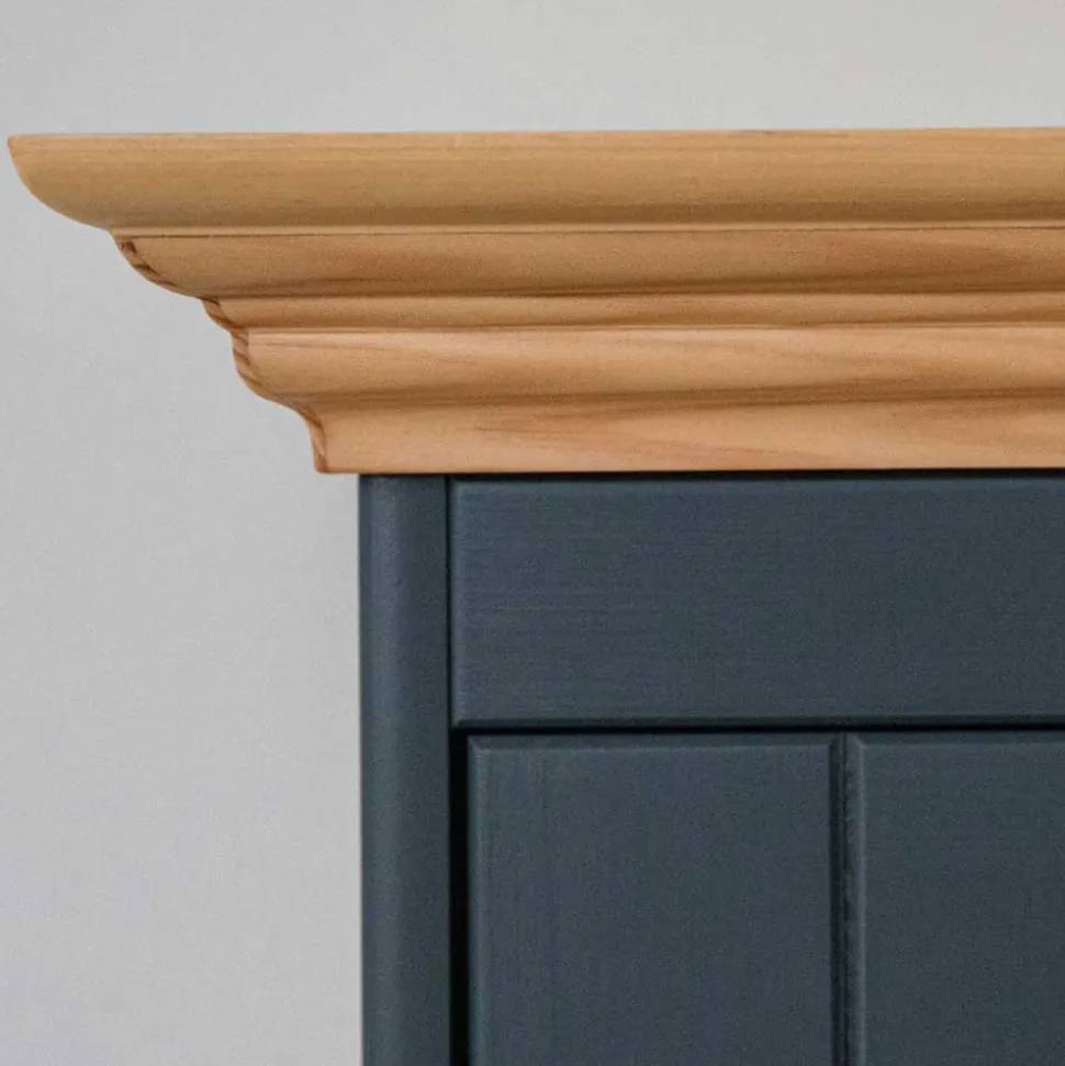 Modern Country Highboard in Grau & Kiefer - Eromsia