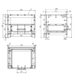 Modern Country Kinderbett in Weiß - Ellen