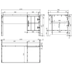 Modern Country Kinderzimmer in Weiß - Ellen (vierteilig)