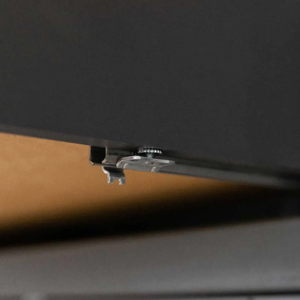 Modern Country Nachtkommode in Grau & Kiefer - Eromsia