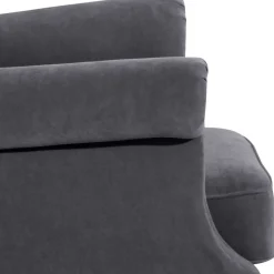 Modern Country Ohrensessel in Anthrazit - Anram