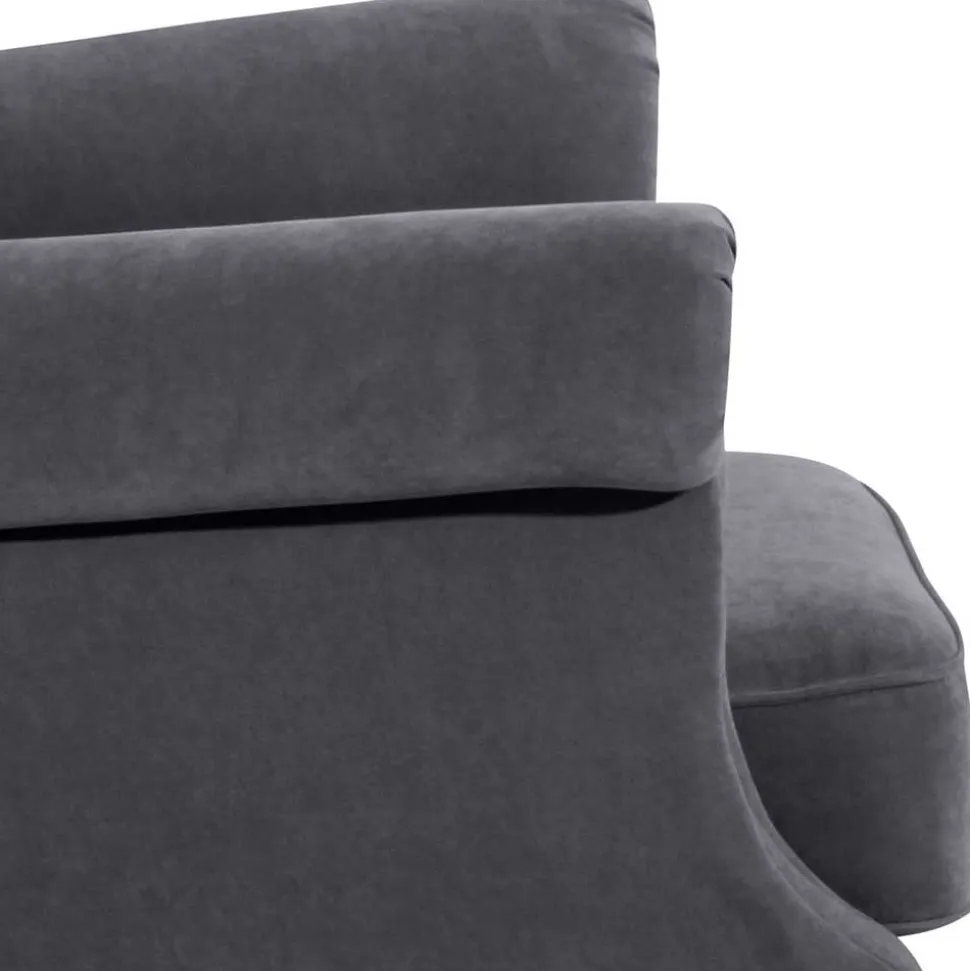 Modern Country Ohrensessel in Anthrazit - Anram