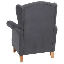 Modern Country Ohrensessel in Anthrazit - Anram