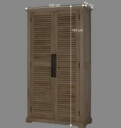 Modern Country Schrank mit Lamellentüren - Muray