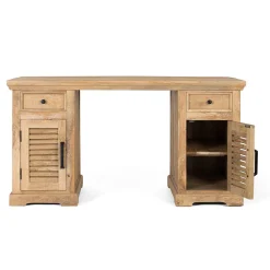Modern Country Schreibtisch mit Lamellentüren - Muray
