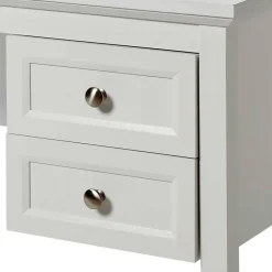 Modern Country Schreibtisch in Weiß - Carter