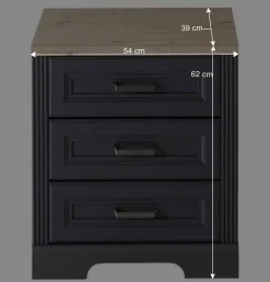 Modern Country Schreibtisch & Rollcontainer - Joe (zweiteilig)