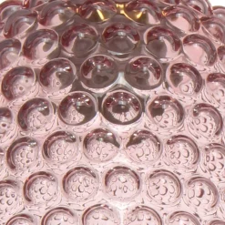 Moderne Design Hängeleuchte in Rosa Glas - Abid