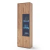 Moderne Echtholz Vitrine aus Eiche Massivholz - Assela