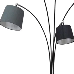 Moderne 5-flammige Stehleuchte mit Stoff Schirmen - Matteo