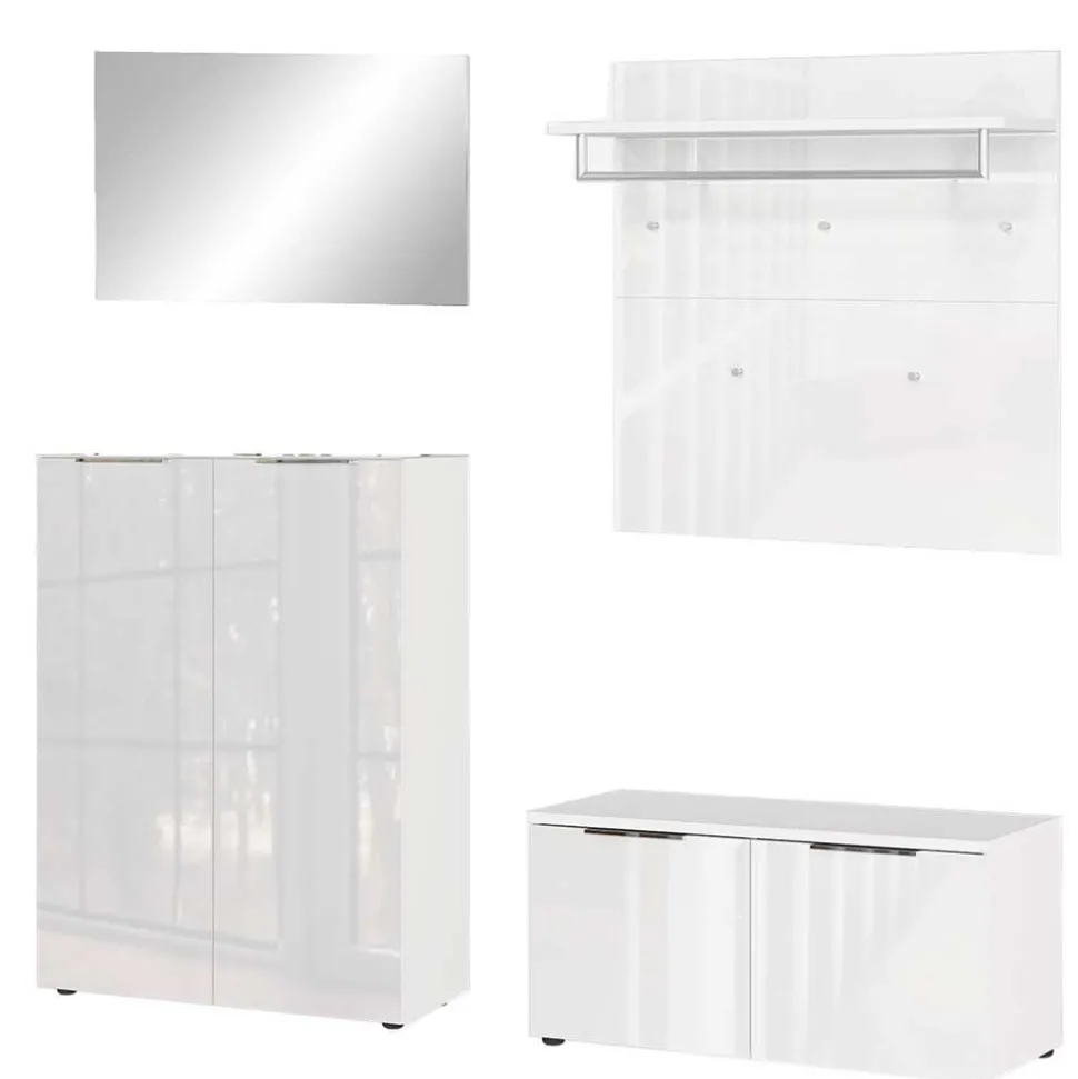 Moderne Flurkombination in Weiß - Kofi (vierteilig)