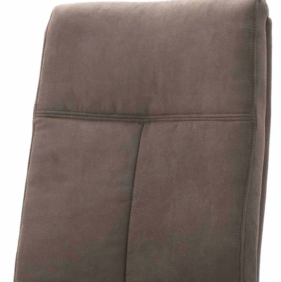 Moderne Freischwingerstühle Yidana in Beige Microfaser (2er Set)