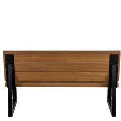 Moderne Gartenbank aus Abachi Holz - Liz