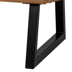 Moderne Gartenbank aus Abachi Holz - Liz